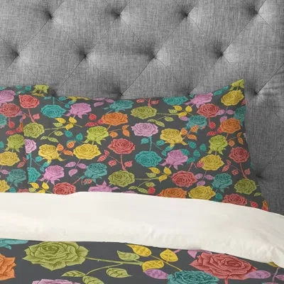 Deny Designs Roses Pillowcase In Red