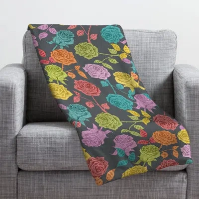 Deny Designs Roses Throw In Vintage Roses