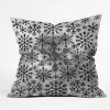 Deny Designs Ruby Door Snow Leopard Snowflake Throw Pillow