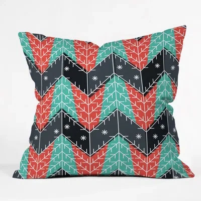 Deny Designs Sam Osborne Christmas Trees Throw Pillow