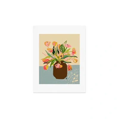 Deny Designs Sandrapoliakov Tulips I Art Print - Unframed In Pink