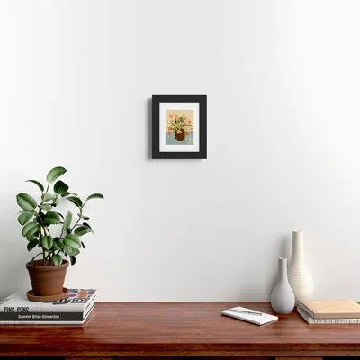 Deny Designs Sandrapoliakov Tulips I Framed Art Print In Black