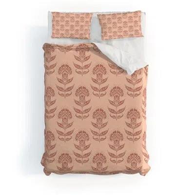 Deny Designs Schatzi Brown Aurelia Floral Mint Duvet Cover Set