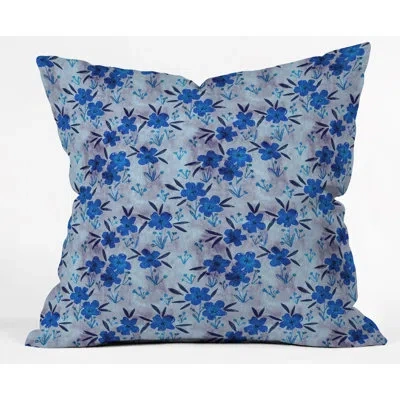 Deny Designs Schatzi Brown Indoor/outdoor Floral Throw Pillow
