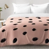 Deny Designs Scribbles Comforter Set In Pink,black