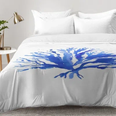 Deny Designs Sea Coral Comforter Set In Blue