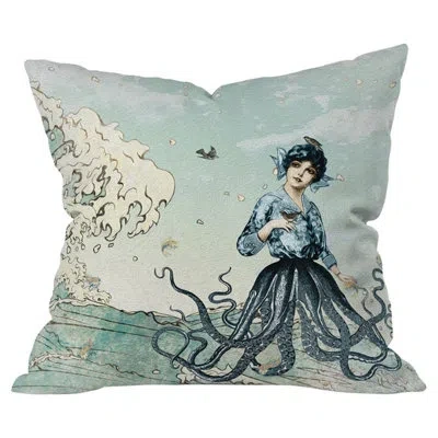 Deny Designs Sea Fairy Throw Pillow