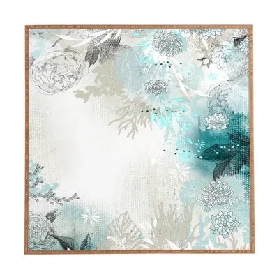 Deny Designs Seafoam By Iveta Abolina Framed Graphic Art In Blue;gray