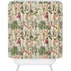 Deny Designs Secret Garden Xix Floral Print Shower Curtain In Cream