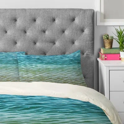 Deny Designs Shannon Clark Ombre Sea Pillowcase In Blue