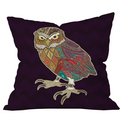 Deny Designs Sharon Turner Little Brother Owl Outdoor Throw Pillow