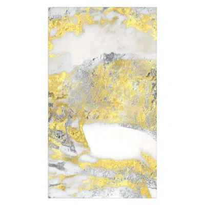 Deny Designs Sheila Wenzel-ganny Silver And Gold Marble Design Tablecloth