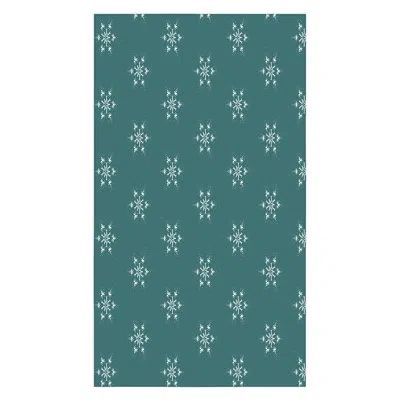 Deny Designs Sheila Wenzel-ganny Tablecloth In White;green