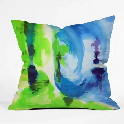 Deny Designs Shot Of Lime Outdoor Throw Pillow