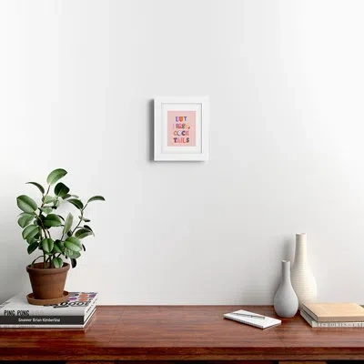Deny Designs Showmemars But First Cocktails Typography Framed Art Print In White