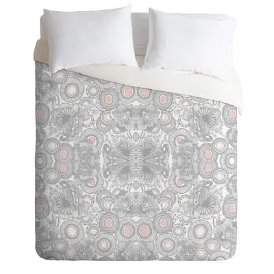 Deny Designs Snow Cloud Single Duvet Cover In Gray,white