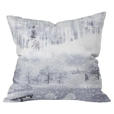 Deny Designs Snow Queen Outdoor Throw Pillow