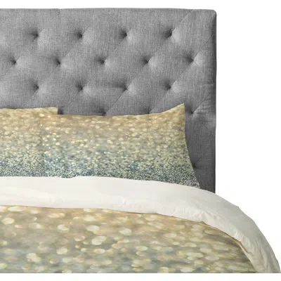 Deny Designs Snowfall Pillow Case In Blue;cream