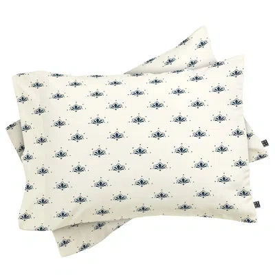 Deny Designs Social Proper Blomst Pillowcase In Black;beige