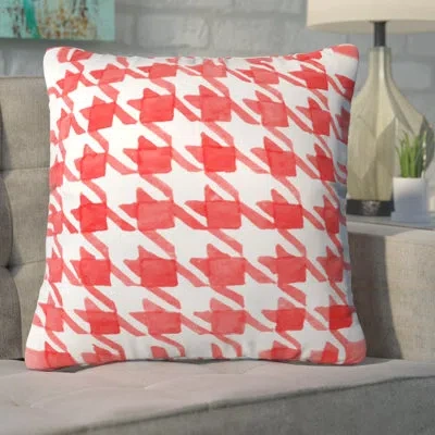 Deny Designs Social Proper Candy Houndstooth Throw Pillow