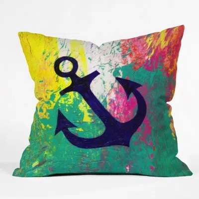 Deny Designs Sophia Buddenhagen Anchor Indoor/outdoor Throw Pillow