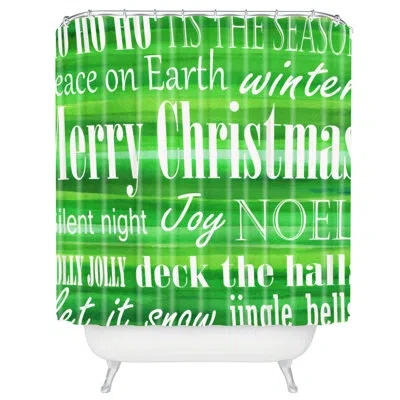 Deny Designs Sophia Buddenhagen Christmas Single Shower Curtain