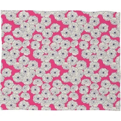 Deny Designs Sophistication Fleece Blanket In Beige;pink;purple