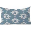Deny Designs Southwestern Star Lumbar Throw Pillow In Blue