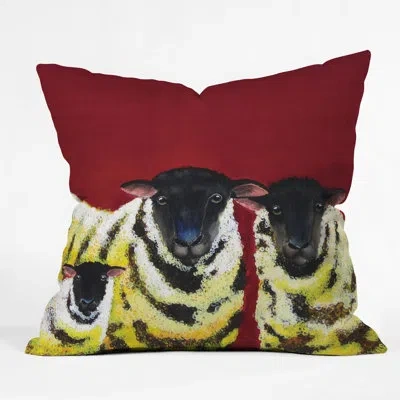 Deny Designs Spongecake Sheep Throw Pillow