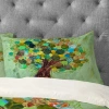 Deny Designs Spring Tree Pillowcase In Green