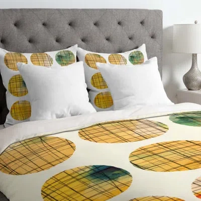 Deny Designs Squared Circle Duvet Cover In Lightweight