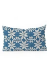 Deny Designs Star Denim Lumbar Throw Pillow In Blue