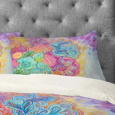 Deny Designs Stephanie Corfee Pillowcase In Green;pink;orange