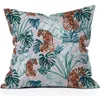 Deny Designs Stripe & Lobster Print Throw Pillow In Multi Tiger