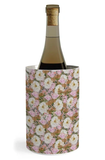 Deny Designs Summer Bouquet Wine & Champagne Chiller In Green