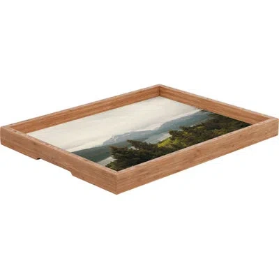 Deny Designs Summer In Montana Ottoman/coffee Table Tray In Gray