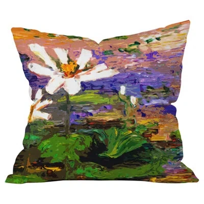 Deny Designs Summer Lotus Garden Outdoor Throw Pillow