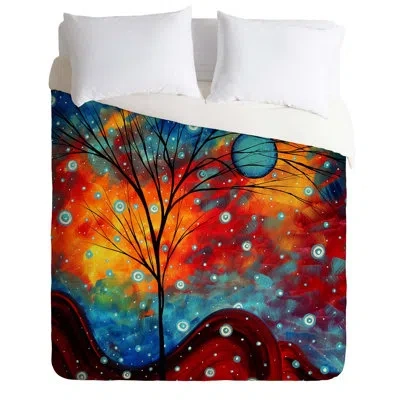 Deny Designs Summer Snow Duvet Cover In Lightweight