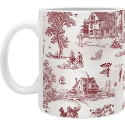 Deny Designs Sunday Afternoon Mug In White;amber