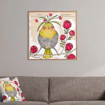 Deny Designs Sweetness And Light By Cori Dantini Framed Wall Art In Yellow