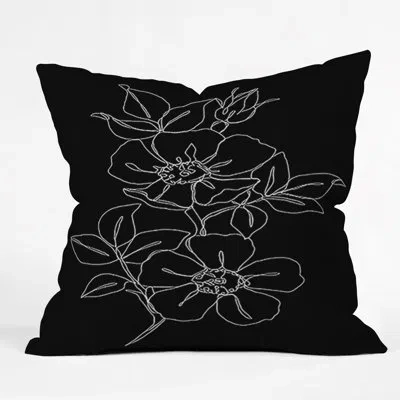 Deny Designs The Color Study Botanical Illustration Indoor/outdoor Throw Pillow