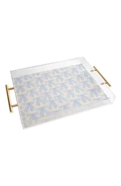 Deny Designs Thirtyone Illustrations Bauble Acrylic Tray In Gray