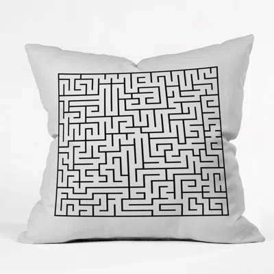 Deny Designs Three Of The Possessed Maze Throw Pillow