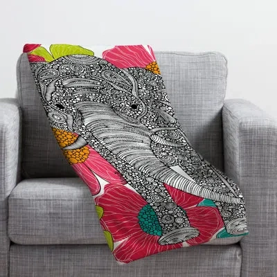 Deny Designs Throw In Black;pink