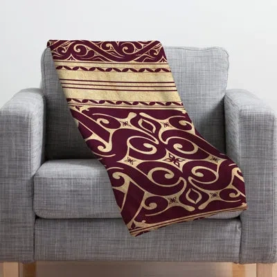 Deny Designs Throw Blanket In Brown;beige