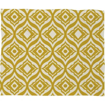 Deny Designs Throw Blanket In Yellow