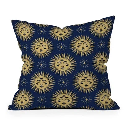 Deny Designs Throw Pillow In Blue