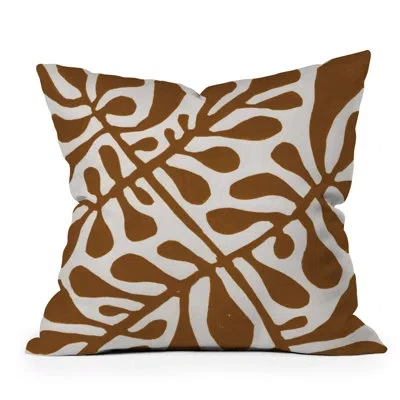 Deny Designs Throw Pillow In Brown
