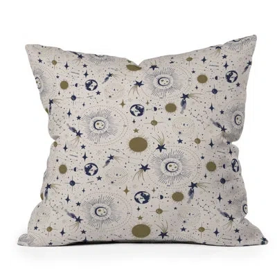 Deny Designs Throw Pillow In Cream