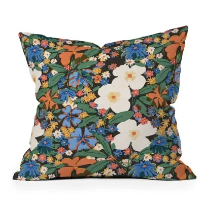 Deny Designs Throw Pillow In Green